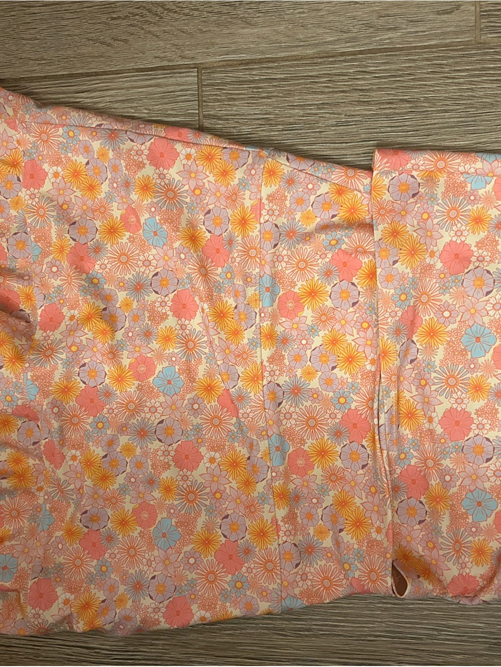 Albion Floral One-Piece Swimsuit in Coral, Yellow & Light Blue - Picture 2 of 5